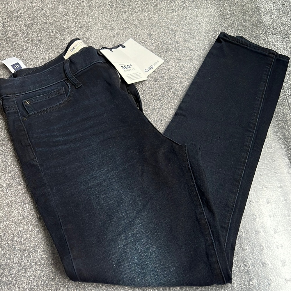 Gap Jeans; New w/tags. Gap 360 stretch. Indigo. Skinny Jean. Size 30. High rise